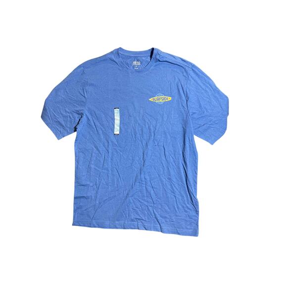 New Izod Saltwater Size LT blue Graphic Tshirt Big and Tall - Picture 1 of 2